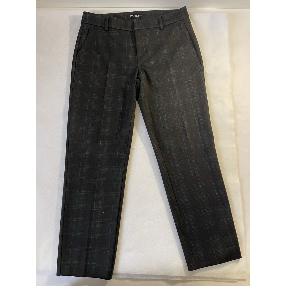 Liverpool Los Angeles Women's Dress Pants Dark Gray W Purple  Size 6/28